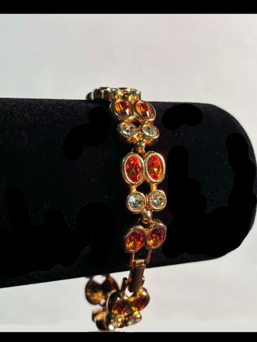 Joan Rivers Rhinestone Link Bracelet